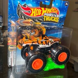 Hot Wheels Monster Truck - Fierce Orange and Black hw tiger stripes